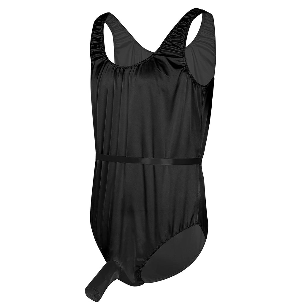 Satin Bodysuit for Crossdressers - Style 5 - Image 42