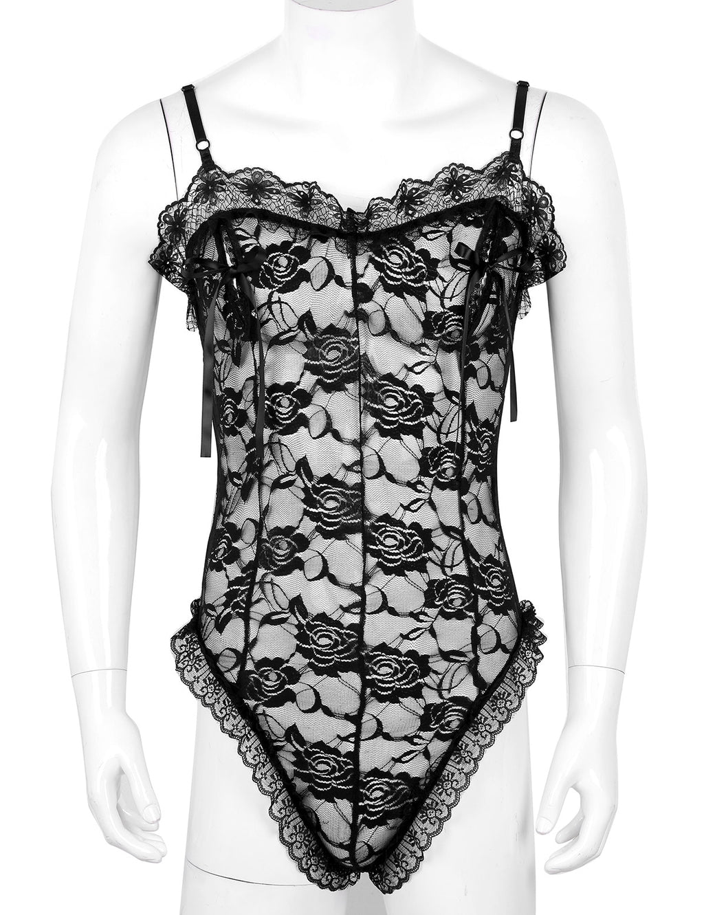 Lace Bodysuit for Crossdressers - Style 2 - Image 7