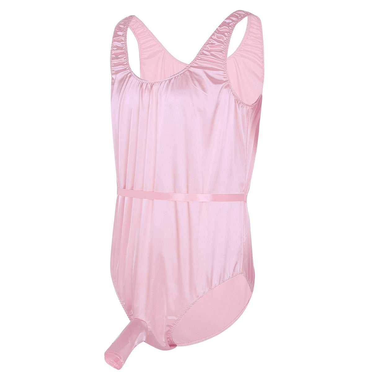 Satin Bodysuit for Crossdressers - Style 7 - Image 40