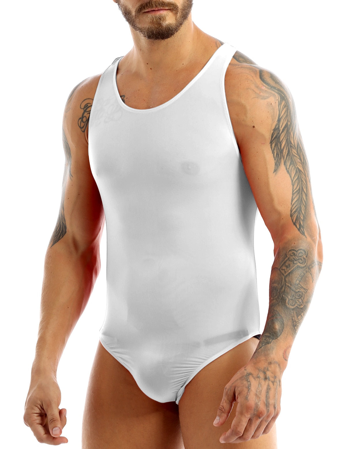 Lace Bodysuit for Crossdressers - Style 12 - Image 6