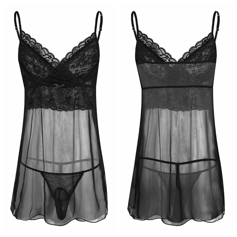 Lace Lingerie Set for Crossdressers - Style 4 - Image 15