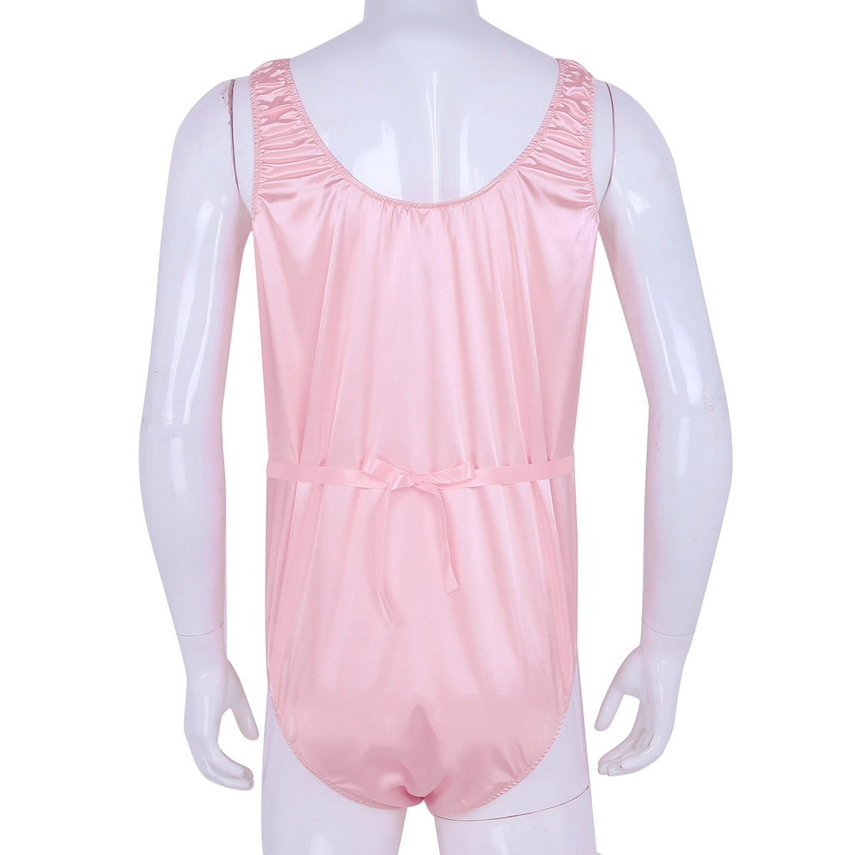 Satin Bodysuit for Crossdressers - Style 7 - Image 26