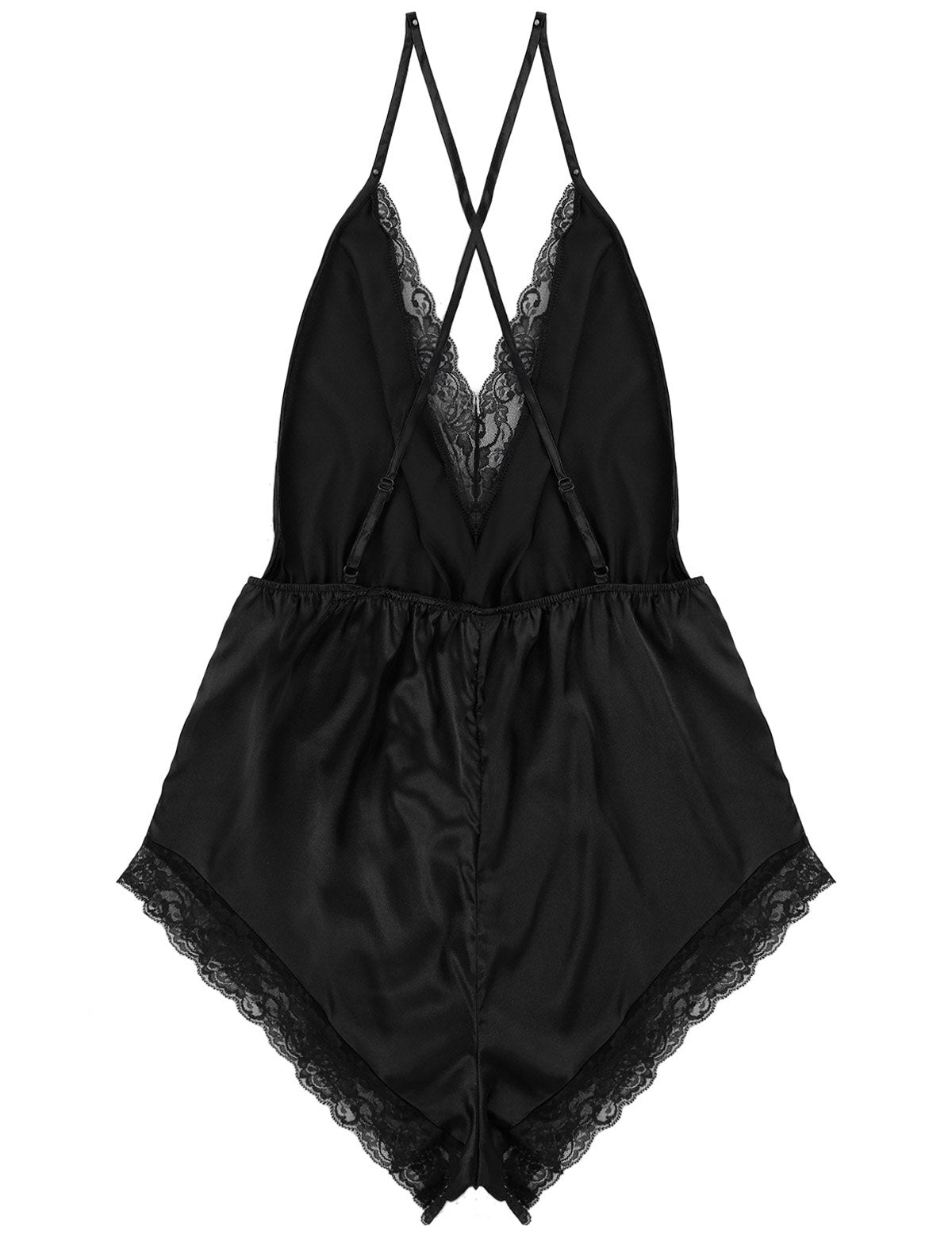 Satin Bodysuit Jumpsuit: Sensual Sleepwear for Crossdressers