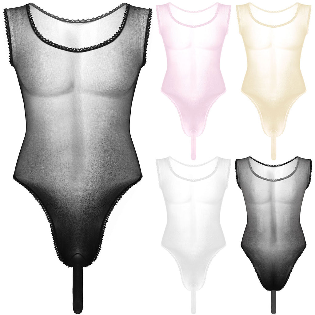 Satin Bodysuit for Crossdressers - Style 3 - Image 3