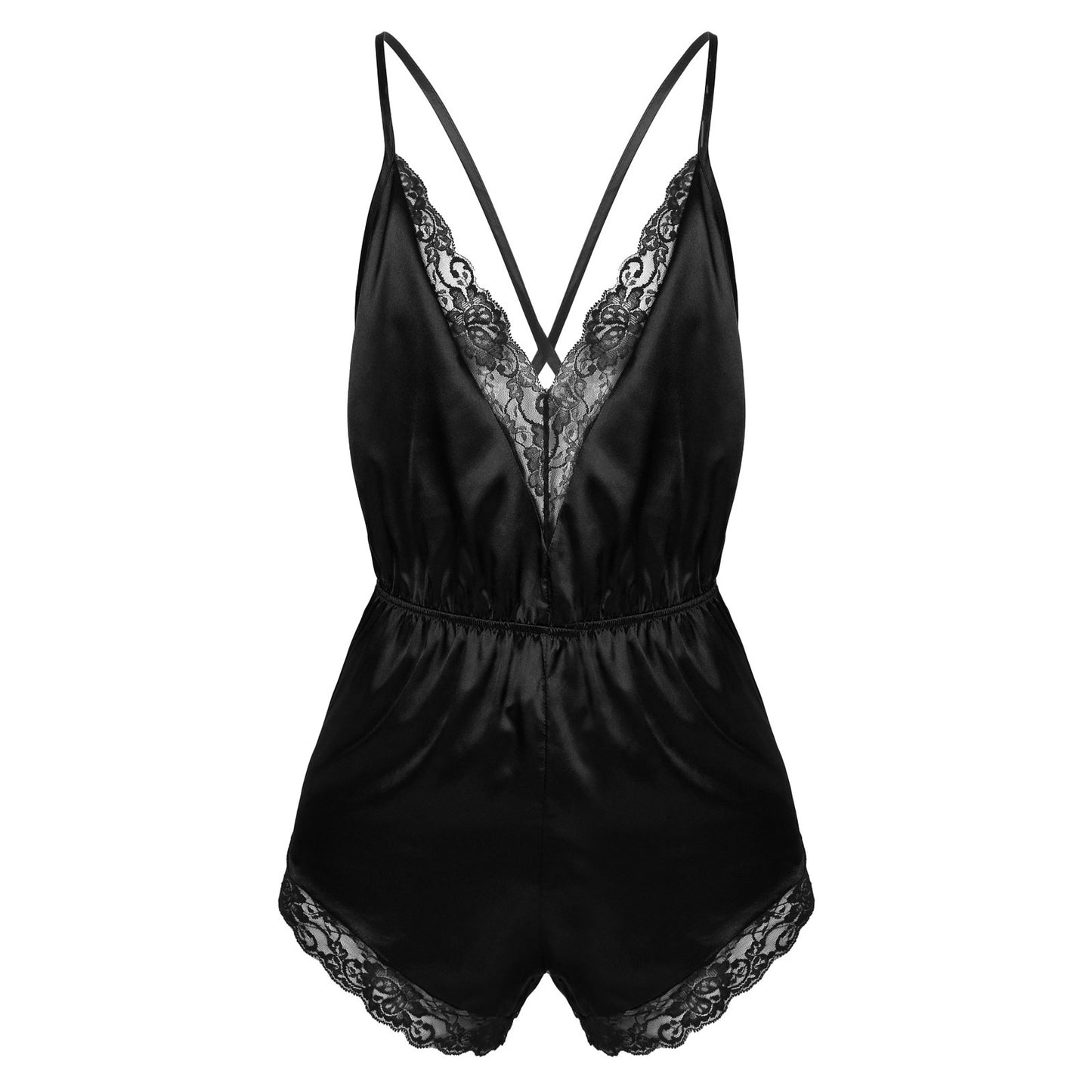 Satin Bodysuit Jumpsuit: Sensual Sleepwear for Crossdressers