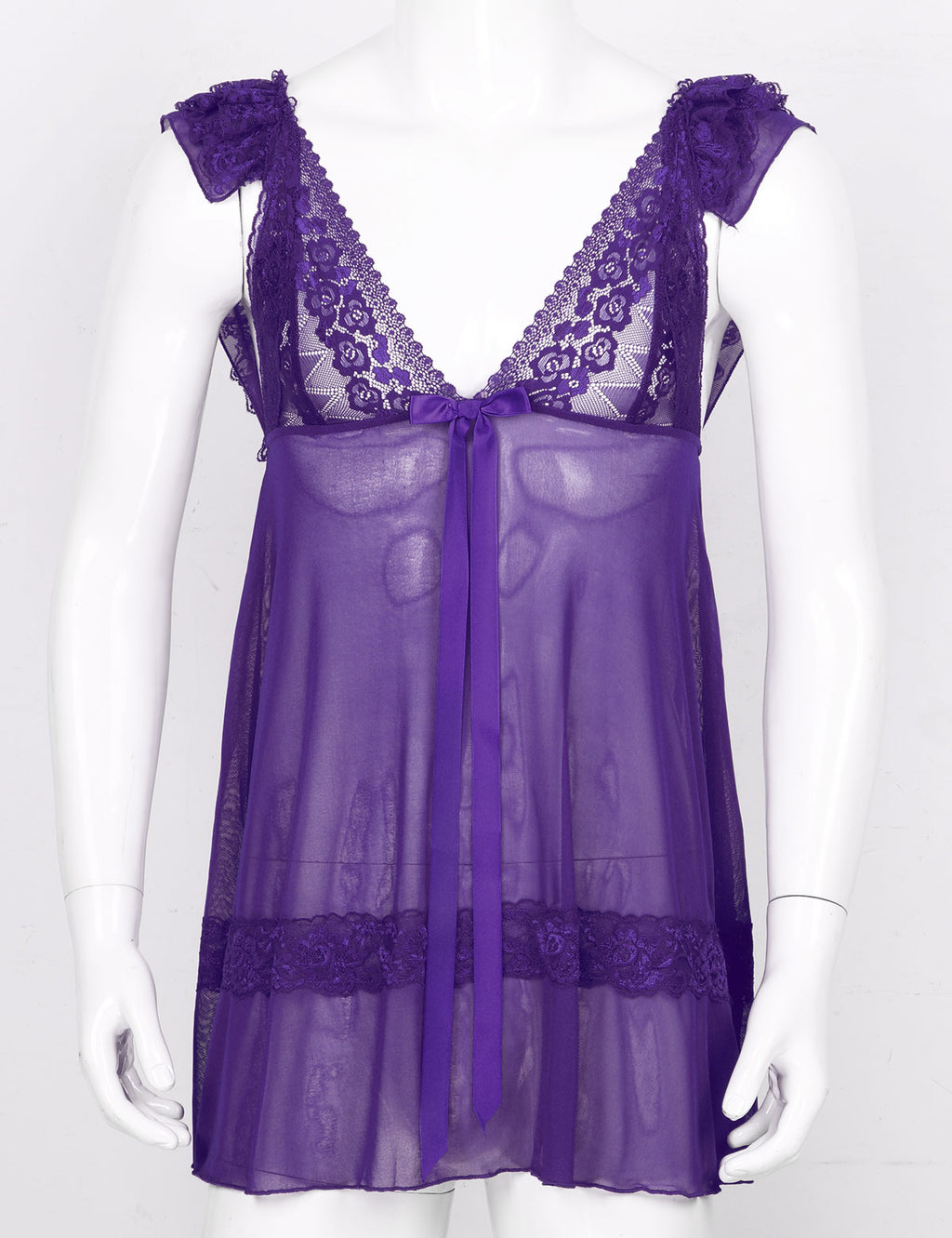 Lace Babydoll Dress for Crossdressers - Style 2 - Image 28