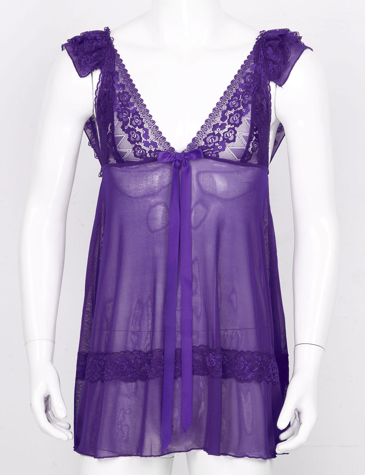 Lace Babydoll Dress for Crossdressers - Style 2 - Image 28
