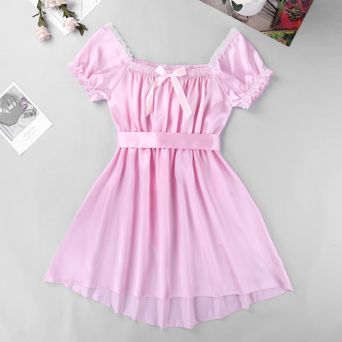 Satin Bodysuit for Crossdressers - Style 4 - Image 7