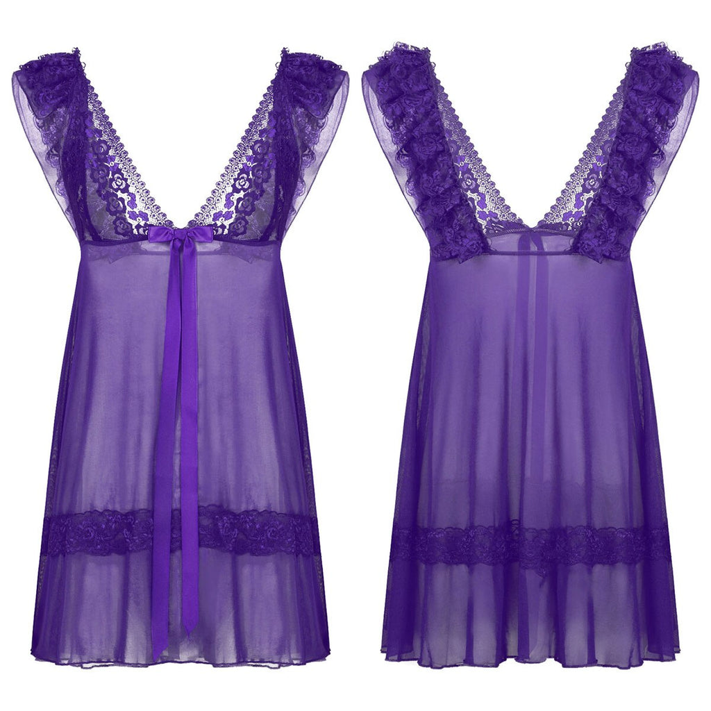Lace Babydoll Dress for Crossdressers - Style 2 - Image 5