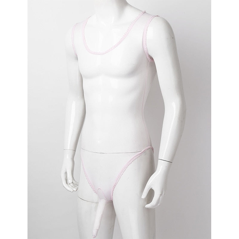 Lace Bodysuit for Crossdressers - Style 4 - Image 32