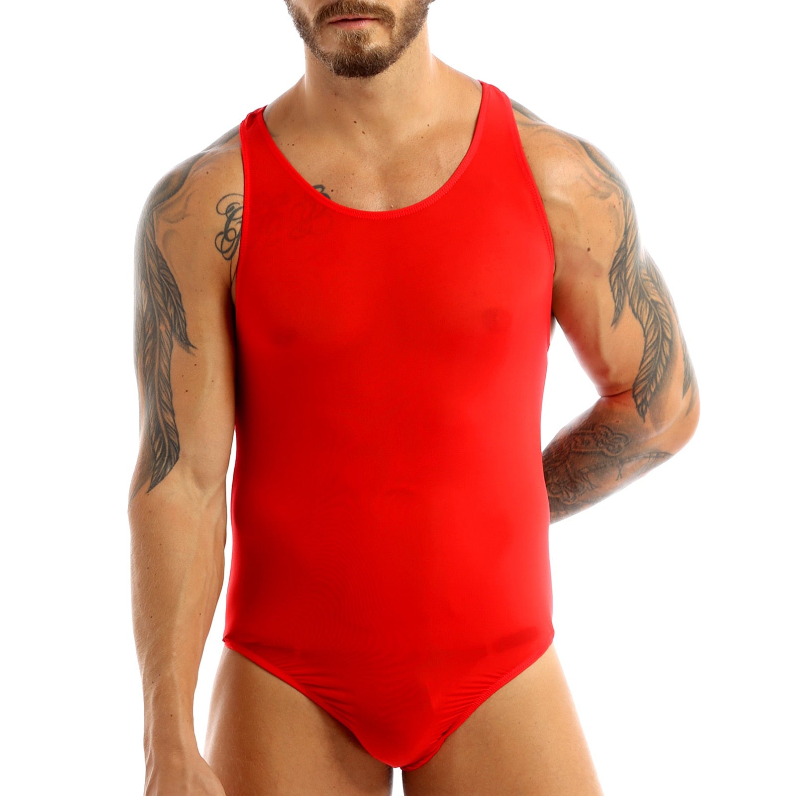 Lace Bodysuit for Crossdressers - Style 8 - Image 3