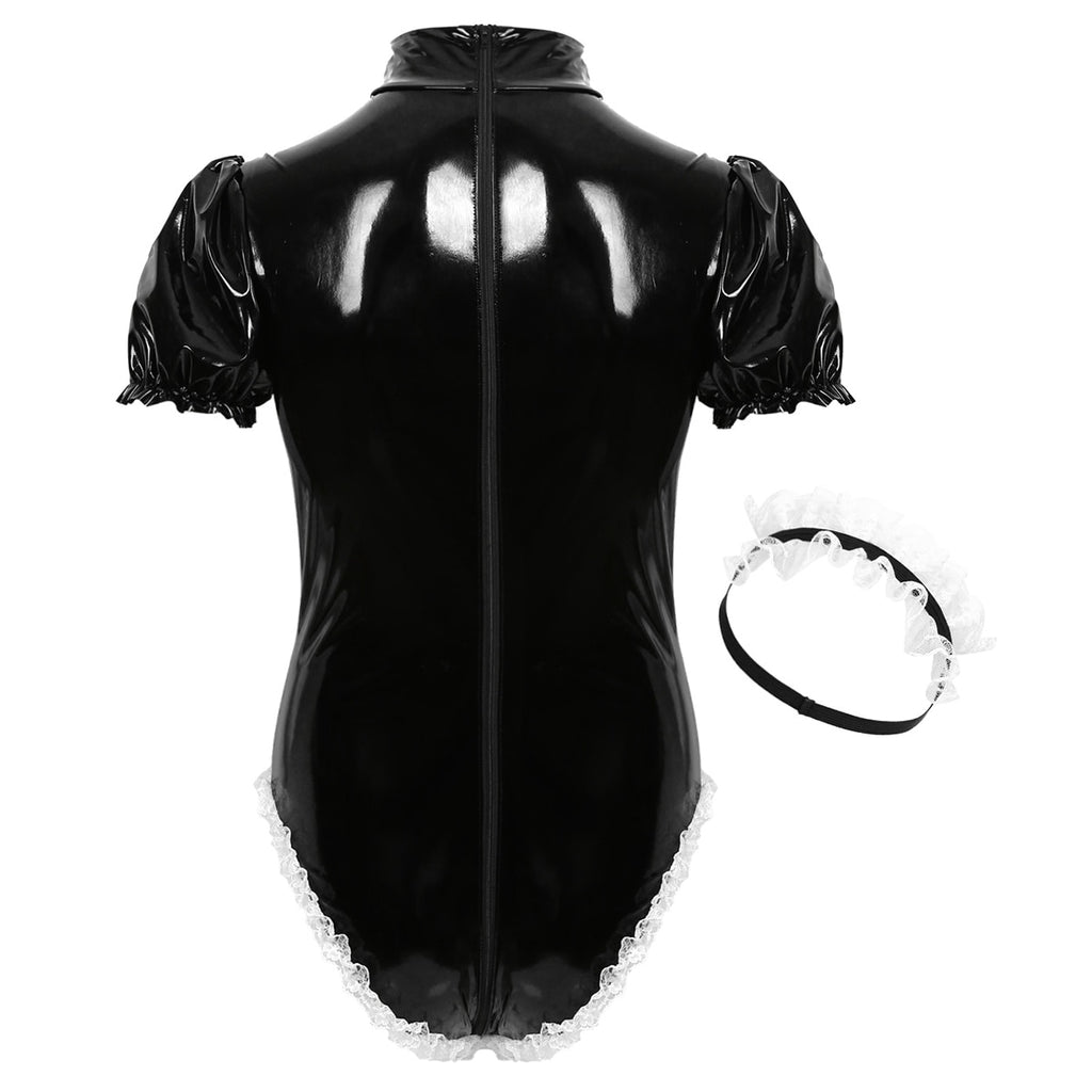 Patent-Look Bodysuit for Crossdressers - Style 2 - Image 7