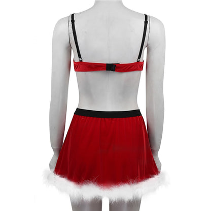 Erotic Christmas Lingerie Set: Seductive Costumes for Crossdressers