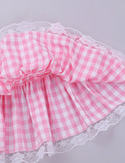 Sissy Skirt: Plaid Ruffled Mini Skirt for Crossdressers