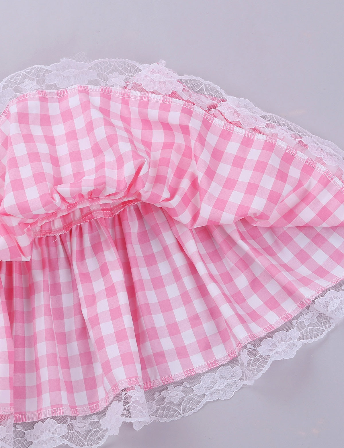 Plaid Ruffle Mini Skirt for Crossdressers - Image 14