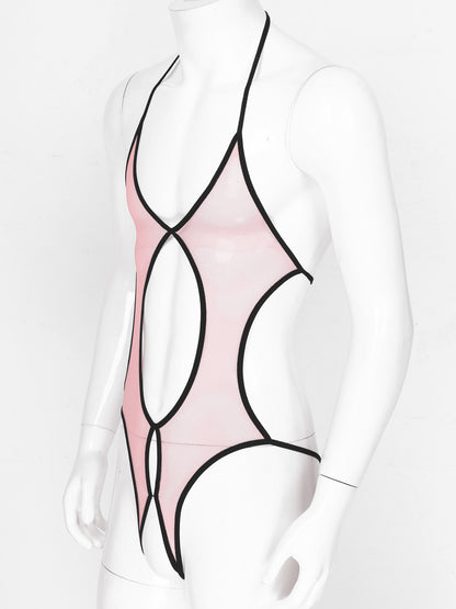 See-through Mesh Bodysuit: Seductive Lingerie for Sissy Role Play