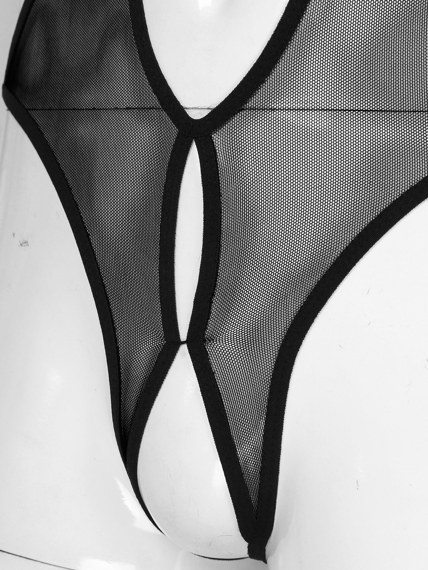 Sheer Mesh Catsuit for Crossdressers - Image 61