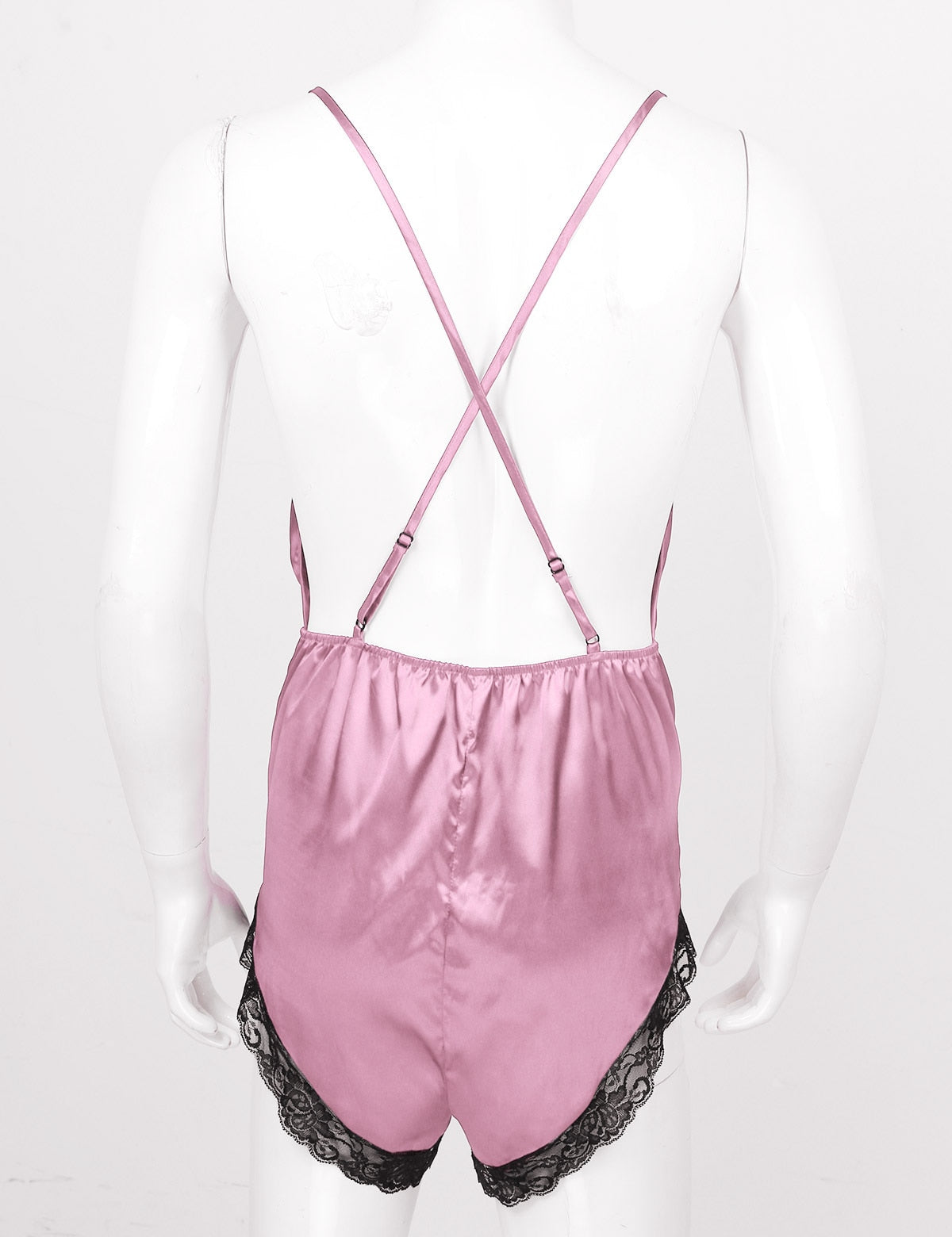 Satin Bodysuit Jumpsuit: Sensual Sleepwear for Crossdressers