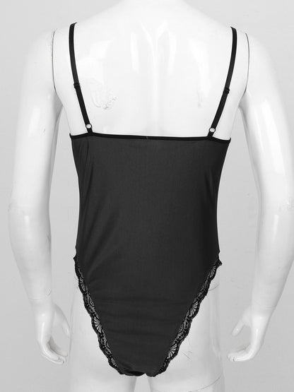 Sissy Bodysuit: Open Crotch Erotic Underwear for Men