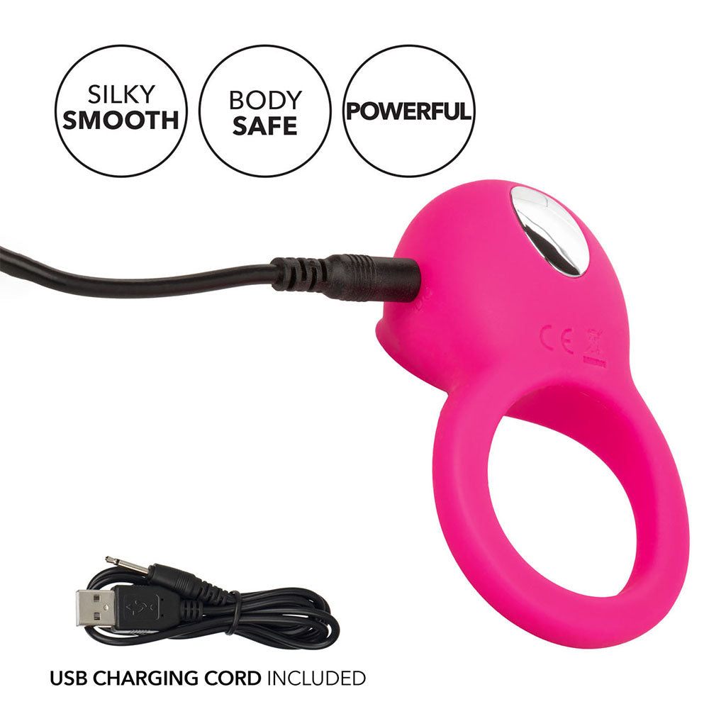 Pinky - Tongue Teaser Couple's Vibrating Ring - Image 5