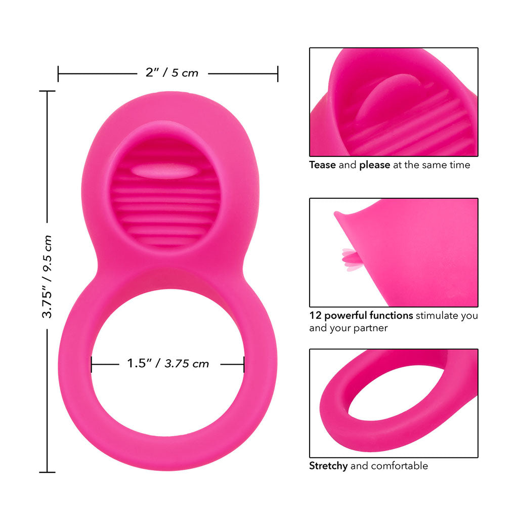Pinky - Tongue Teaser Couple's Vibrating Ring - Image 6