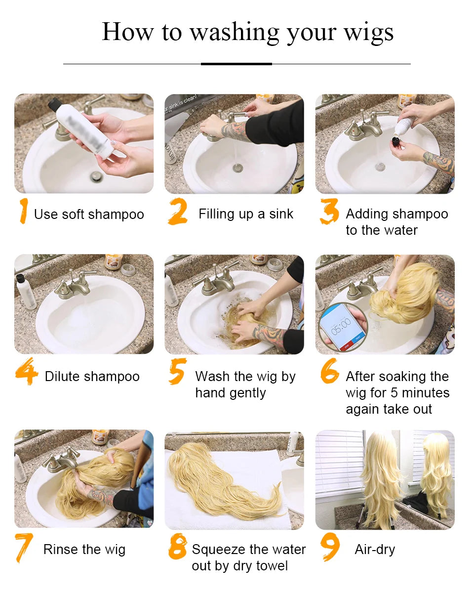 Long Light Blonde Straight Wig for Crossdressers