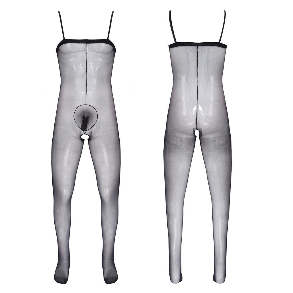 Festive Deep V Bodysuit for Crossdressers - Image 7