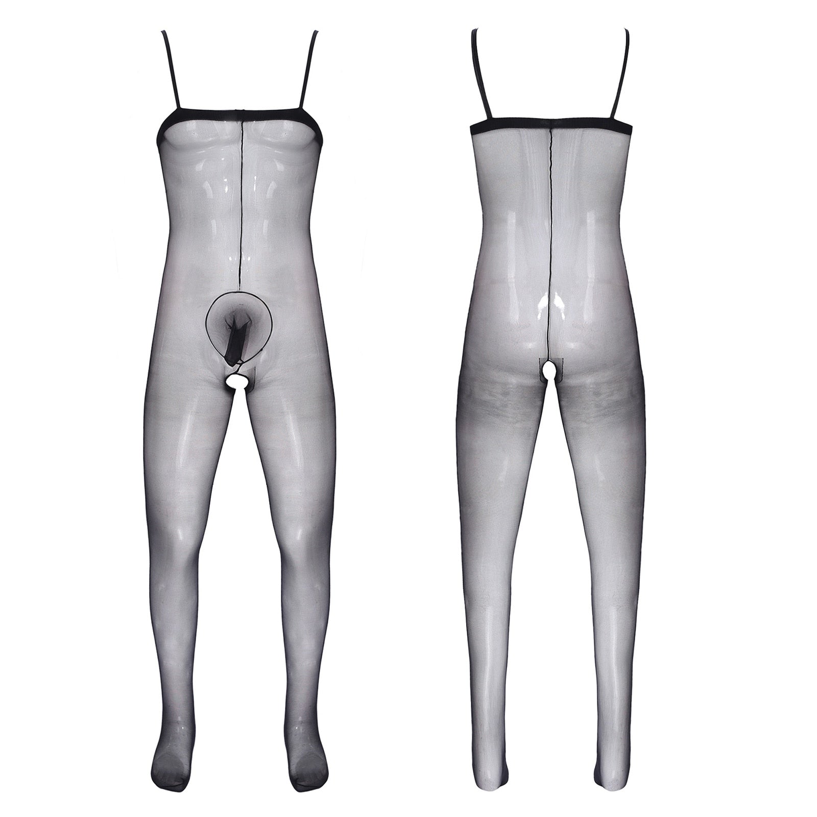 Festive Deep V Bodysuit for Crossdressers - Image 7