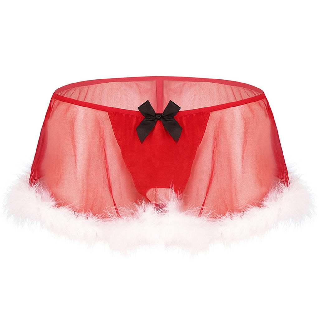 Festive Feminine Lingerie Set for Crossdressers - Image 12