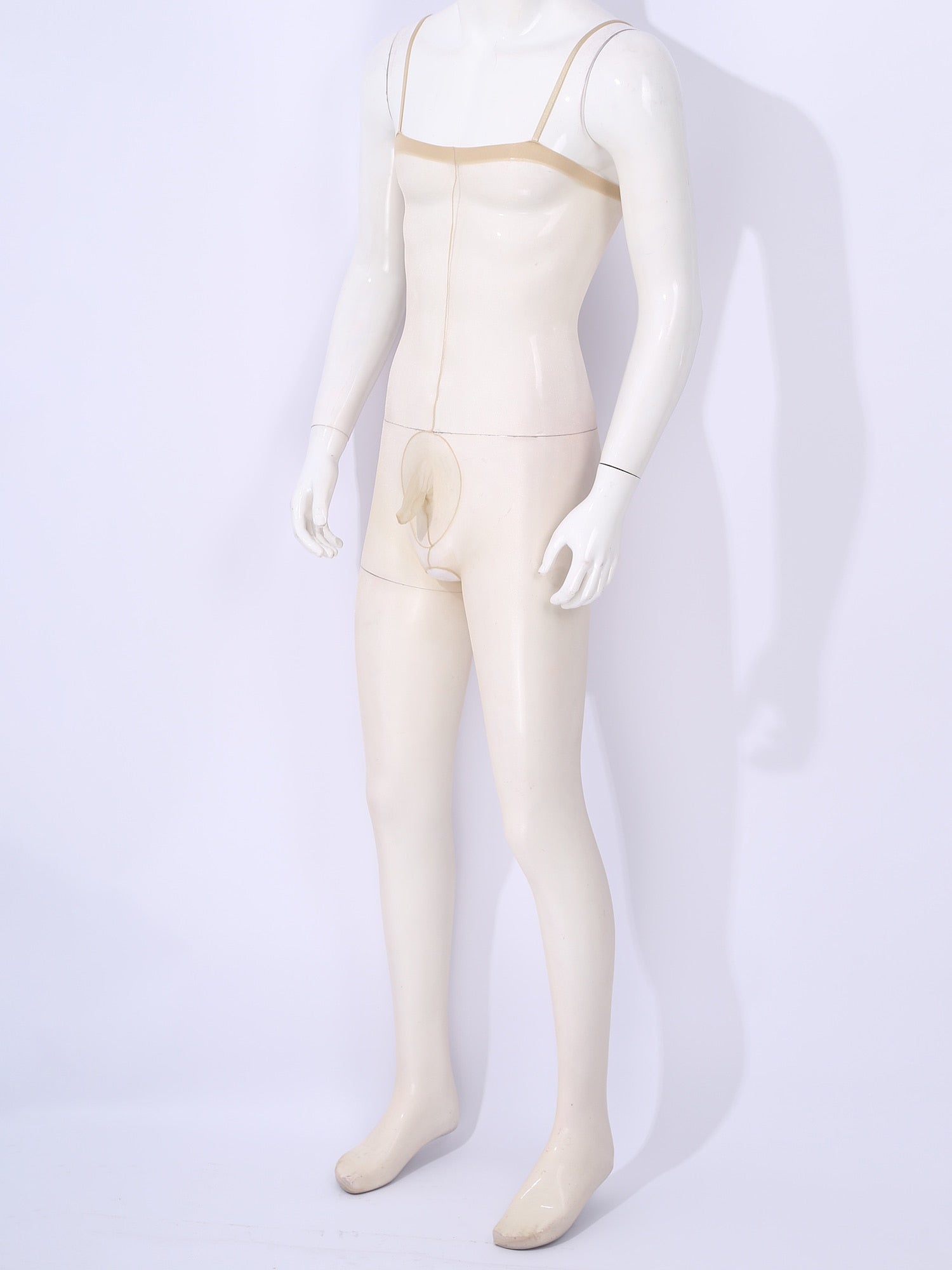 Festive Deep V Bodysuit for Crossdressers - Style 4 - Image 2