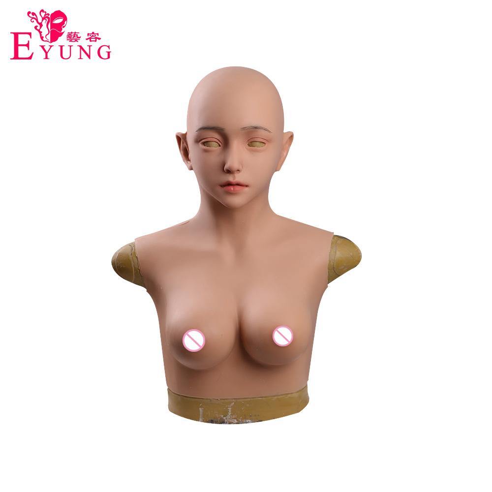 Full-Head Silicone Mask with Breast Forms - Image 3