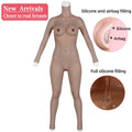 No-Oil Full Silicone Bodysuit with Breast Forms - Style 2 - Image 1