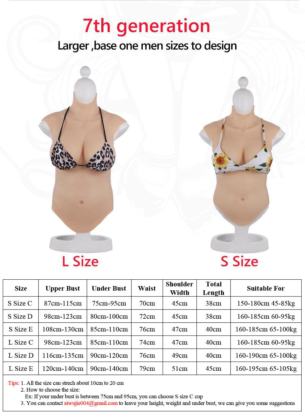 No-Oil Half-Body Silicone Breastplate - Image 5