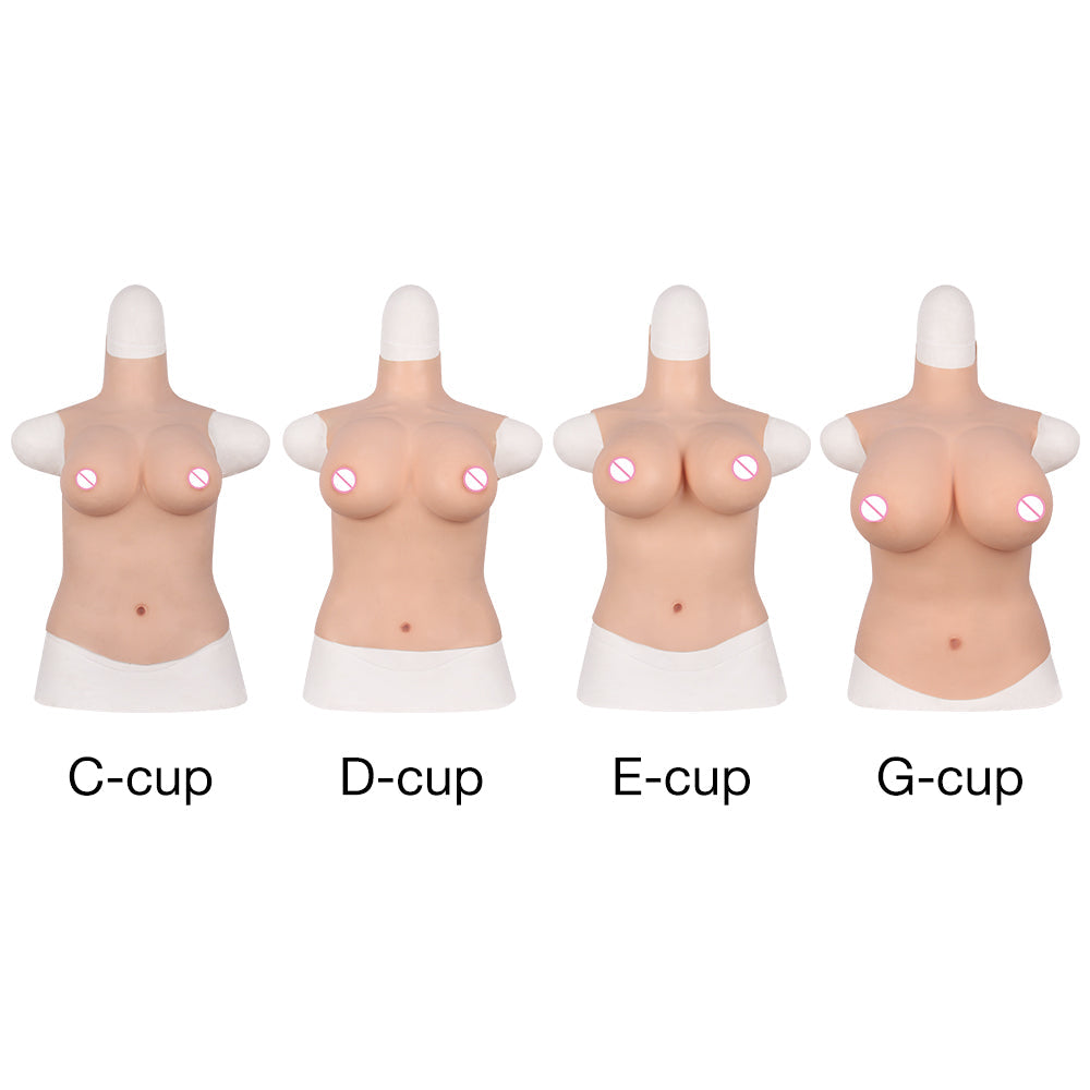 No-Oil Half-Body Silicone Breastplate - Style 4 - Image 2