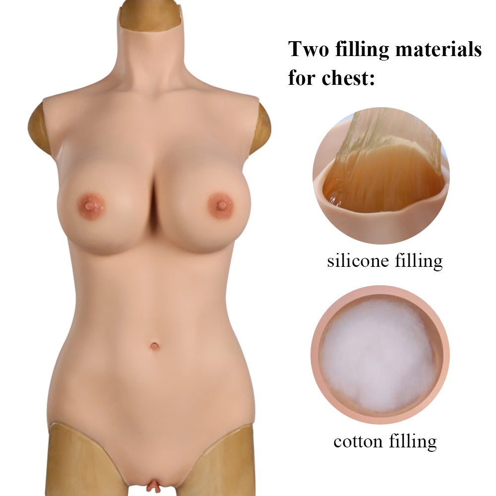 Full Silicone Bodysuit with Breast Forms - Style 4 - Image 2
