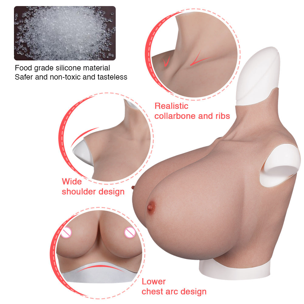 Extended-Cup Silicone Breastplate - Image 4