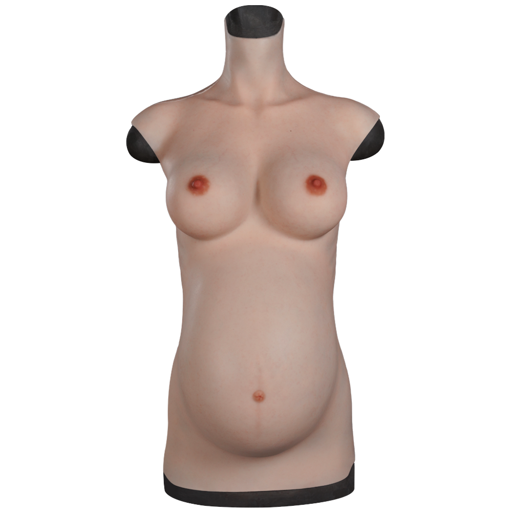 Silicone Pregnancy Belly and Breast Form Bodysuit - Style 2 - Image 4