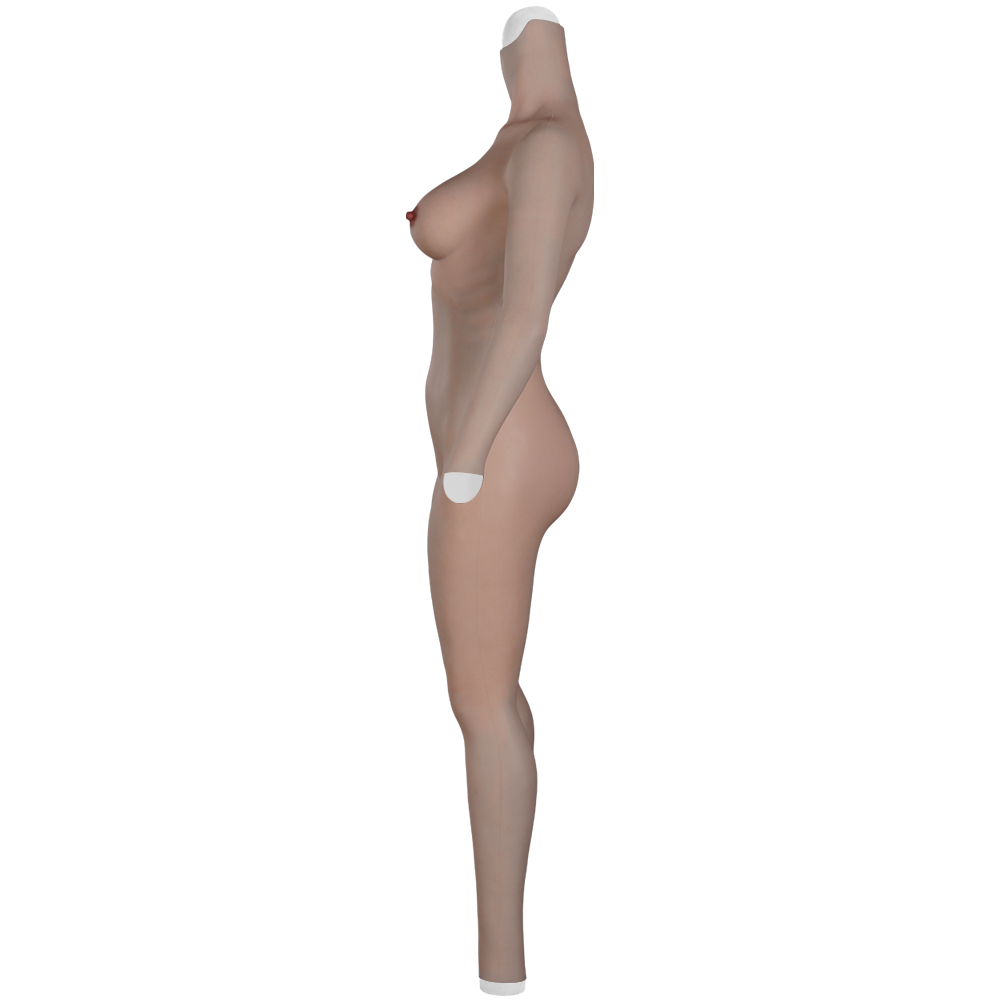 No-Oil Full Silicone Bodysuit with Breast Forms - Style 3 - Image 4