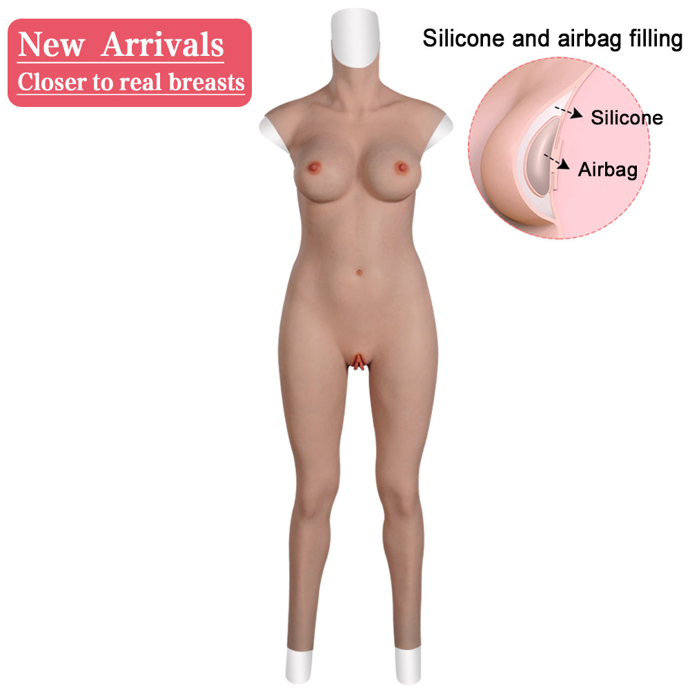 Full Silicone Bodysuit with Breast Forms - Style 5 - Image 1