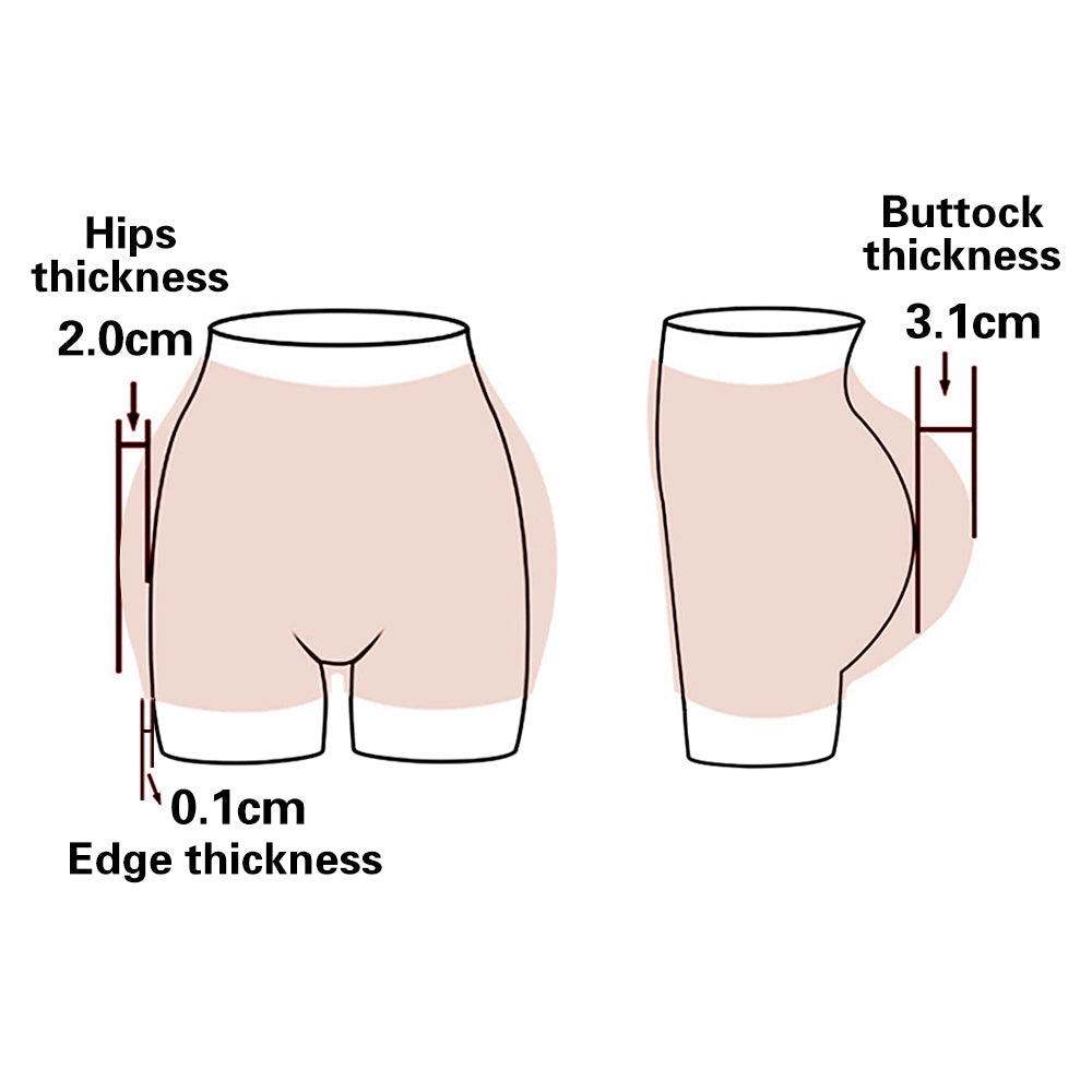 No-Oil Silicone Hip-Shaping Pants for Crossdressers - Image 2