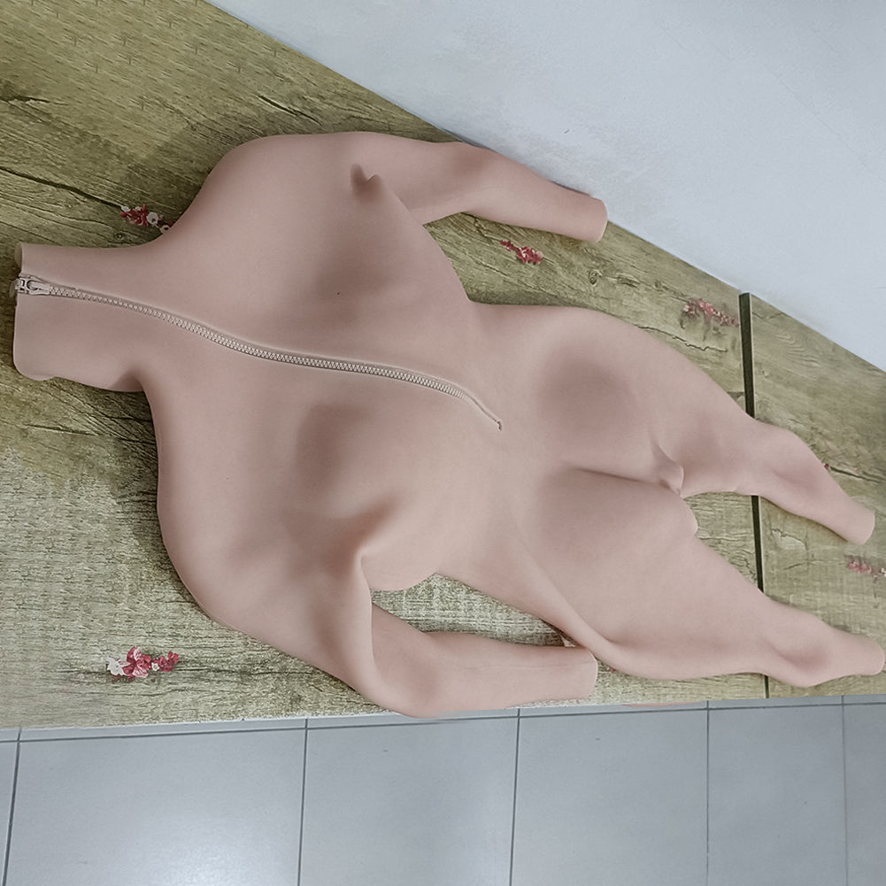 No-Oil Full Silicone Bodysuit with Breast Forms - Style 2 - Image 8