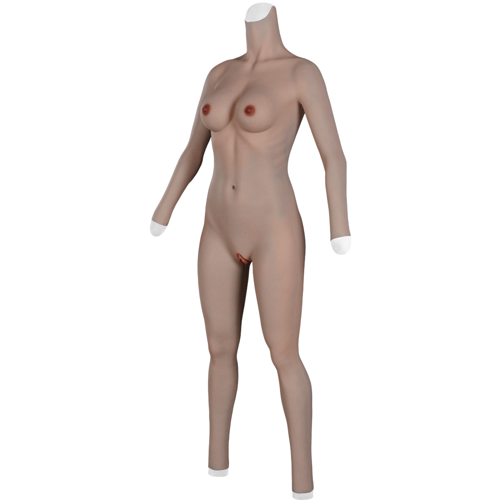 No-Oil Full Silicone Bodysuit with Breast Forms - Style 2 - Image 4