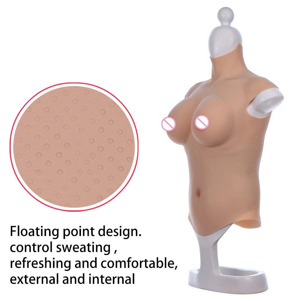 No-Oil Half-Body Silicone Breastplate - Style 6 - Image 2