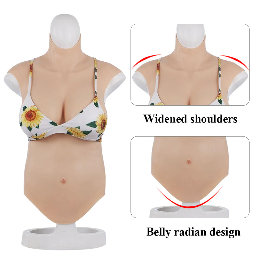No-Oil Half-Body Silicone Breastplate - Style 7 - Image 3