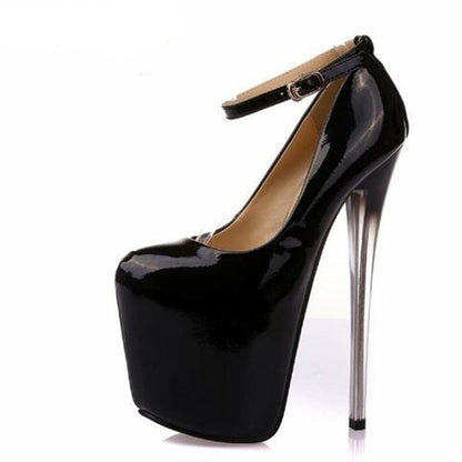 Sexy Patent Leather Stilettos: Crossdresser Plus Size 34-43, Perfect for Club, Weddings, and More - Spring/Autumn Collection