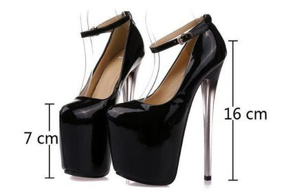 Sexy Patent Leather Stilettos: Crossdresser Plus Size 34-43, Perfect for Club, Weddings, and More - Spring/Autumn Collection