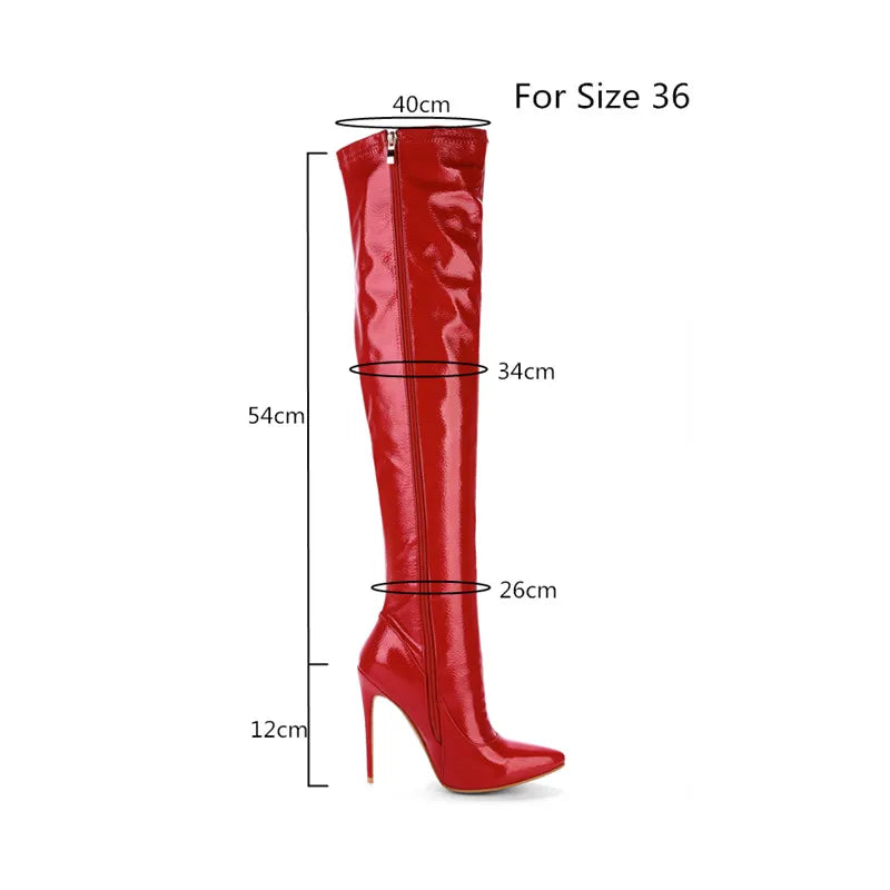 Thigh-High Platform Boots in Extended Sizes for Crossdressers - Image 6
