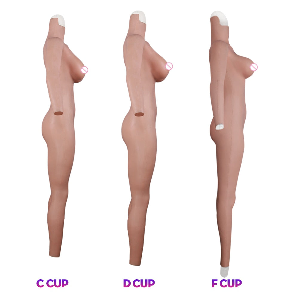 Full Silicone Bodysuit with Breast Forms - Style 3 - Image 1