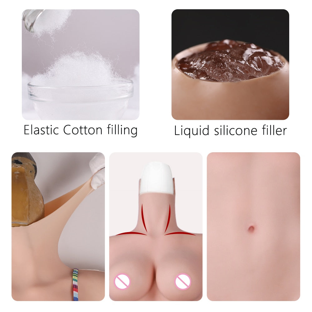 Full Silicone Bodysuit with Breast Forms - Style 3 - Image 3