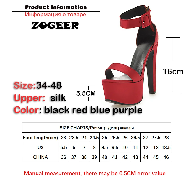 6.3 in (16 cm) Platform Sandals in Extended Sizes for Crossdressers - Style 2 - Image 6